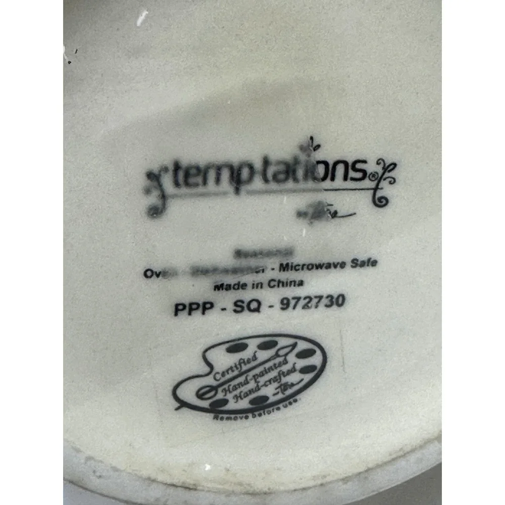 Temp-tations Christmas Pedestal Bowl Set Cream Snowman Gingerbread Holiday Decor
